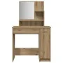 Tocador con espejo roble artisan 86,5x35x136 cm de , Tocadores para dormitorios - Ref: Foro24-857010, Precio: 96,44 €, Descue...