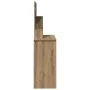 Tocador con espejo roble artisan 86,5x35x136 cm de , Tocadores para dormitorios - Ref: Foro24-857010, Precio: 96,44 €, Descue...