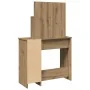 Tocador con espejo roble artisan 86,5x35x136 cm de , Tocadores para dormitorios - Ref: Foro24-857010, Precio: 96,44 €, Descue...
