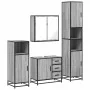 Set de muebles de baño 4 pzas madera contrachapada gris sonoma von , Badezimmermöbel - Ref: Foro24-3301198, Preis: 441,11 €, ...