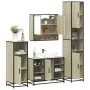 Juego de muebles de baño 4 pzas contrachapada roble sonoma von , Badezimmermöbel - Ref: Foro24-3301241, Preis: 392,31 €, Raba...