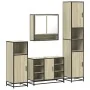 Juego de muebles de baño 4 pzas contrachapada roble sonoma von , Badezimmermöbel - Ref: Foro24-3301241, Preis: 392,31 €, Raba...