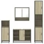 Juego de muebles de baño 4 pzas contrachapada roble sonoma von , Badezimmermöbel - Ref: Foro24-3301241, Preis: 392,31 €, Raba...