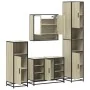Juego de muebles de baño 4 pzas contrachapada roble sonoma von , Badezimmermöbel - Ref: Foro24-3301241, Preis: 392,31 €, Raba...