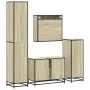 Juego de muebles de baño 4 pzas contrachapada roble sonoma von , Badezimmermöbel - Ref: Foro24-3301241, Preis: 392,31 €, Raba...