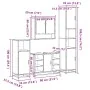 Juego de muebles de baño 4 pzas contrachapada roble sonoma von , Badezimmermöbel - Ref: Foro24-3301241, Preis: 392,31 €, Raba...