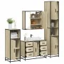 Juego de muebles de baño 4 pzas contrachapada roble sonoma by , Bathroom furniture - Ref: Foro24-3301201, Price: 444,81 €, Di...