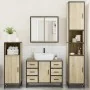 Juego de muebles de baño 4 pzas contrachapada roble sonoma by , Bathroom furniture - Ref: Foro24-3301201, Price: 444,81 €, Di...