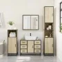 Juego de muebles de baño 4 pzas contrachapada roble sonoma by , Bathroom furniture - Ref: Foro24-3301201, Price: 444,81 €, Di...