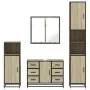 Juego de muebles de baño 4 pzas contrachapada roble sonoma by , Bathroom furniture - Ref: Foro24-3301201, Price: 444,81 €, Di...