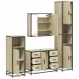 Juego de muebles de baño 4 pzas contrachapada roble sonoma by , Bathroom furniture - Ref: Foro24-3301201, Price: 444,81 €, Di...