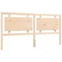 Bed frame with solid wood headboard 200x200 cm by vidaXL, Beds and slatted bases - Ref: Foro24-3194071, Price: 175,14 €, Disc...