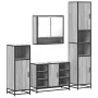Set de muebles de baño 4 pzas madera contrachapada gris sonoma de , Muebles de baño - Ref: Foro24-3301243, Precio: 415,59 €, ...