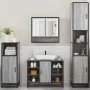 Set de muebles de baño 4 pzas madera contrachapada gris sonoma de , Muebles de baño - Ref: Foro24-3301243, Precio: 415,59 €, ...