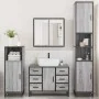 Set de muebles de baño 4 pzas madera contrachapada gris sonoma von , Badezimmermöbel - Ref: Foro24-3301203, Preis: 473,79 €, ...