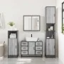 Set de muebles de baño 4 pzas madera contrachapada gris sonoma von , Badezimmermöbel - Ref: Foro24-3301203, Preis: 473,79 €, ...