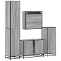 Set de muebles de baño 4 pzas madera contrachapada gris sonoma von , Badezimmermöbel - Ref: Foro24-3301203, Preis: 473,79 €, ...