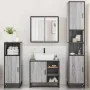 Set de muebles de baño 4 pzas madera contrachapada gris sonoma de , Muebles de baño - Ref: Foro24-3301208, Precio: 427,59 €, ...