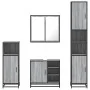 Set de muebles de baño 4 pzas madera contrachapada gris sonoma de , Muebles de baño - Ref: Foro24-3301208, Precio: 427,59 €, ...