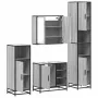 Set de muebles de baño 4 pzas madera contrachapada gris sonoma de , Muebles de baño - Ref: Foro24-3301208, Precio: 427,59 €, ...