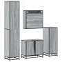 Set de muebles de baño 4 pzas madera contrachapada gris sonoma de , Muebles de baño - Ref: Foro24-3301208, Precio: 427,59 €, ...