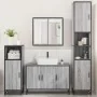 Set de muebles de baño 4 pzas madera contrachapada gris sonoma von , Badezimmermöbel - Ref: Foro24-3301193, Preis: 434,70 €, ...