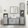 Set de muebles de baño 4 pzas madera contrachapada gris sonoma von , Badezimmermöbel - Ref: Foro24-3301193, Preis: 434,70 €, ...