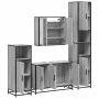 Set de muebles de baño 4 pzas madera contrachapada gris sonoma von , Badezimmermöbel - Ref: Foro24-3301193, Preis: 434,70 €, ...