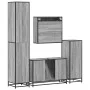 Set de muebles de baño 4 pzas madera contrachapada gris sonoma von , Badezimmermöbel - Ref: Foro24-3301193, Preis: 434,70 €, ...