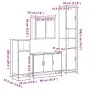 Set de muebles de baño 4 pzas madera contrachapada gris sonoma von , Badezimmermöbel - Ref: Foro24-3301193, Preis: 434,70 €, ...