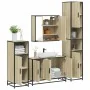Juego de muebles de baño 4 pzas contrachapada roble sonoma by , Bathroom furniture - Ref: Foro24-3301191, Price: 402,19 €, Di...