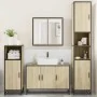 Juego de muebles de baño 4 pzas contrachapada roble sonoma by , Bathroom furniture - Ref: Foro24-3301191, Price: 402,19 €, Di...