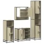 Juego de muebles de baño 4 pzas contrachapada roble sonoma von , Badezimmermöbel - Ref: Foro24-3301236, Preis: 341,23 €, Raba...