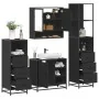 Juego de muebles de baño 4 pzas madera contrachapada negro de , Muebles de baño - Ref: Foro24-3301295, Precio: 347,40 €, Desc...