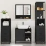 Juego de muebles de baño 4 pzas madera contrachapada negro de , Muebles de baño - Ref: Foro24-3301295, Precio: 347,40 €, Desc...