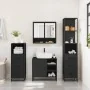 Juego de muebles de baño 4 pzas madera contrachapada negro de , Muebles de baño - Ref: Foro24-3301295, Precio: 347,40 €, Desc...
