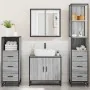 Set de muebles de baño 4 pzas madera contrachapada gris sonoma de , Muebles de baño - Ref: Foro24-3301248, Precio: 336,86 €, ...