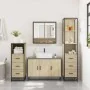 Juego de muebles de baño 4 pzas contrachapada roble sonoma von , Badezimmermöbel - Ref: Foro24-3301281, Preis: 326,97 €, Raba...