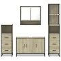 Juego de muebles de baño 4 pzas contrachapada roble sonoma von , Badezimmermöbel - Ref: Foro24-3301281, Preis: 326,97 €, Raba...