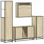 Juego de muebles de baño 4 pzas contrachapada roble sonoma von , Badezimmermöbel - Ref: Foro24-3301281, Preis: 326,97 €, Raba...
