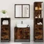 Set de muebles baño 4 pzas madera contrachapada roble ahumado by , Bathroom furniture - Ref: Foro24-3301257, Price: 332,01 €,...
