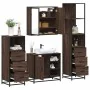 Set de muebles baño 4 pzas madera contrachapada roble marrón de , Muebles de baño - Ref: Foro24-3301269, Precio: 327,69 €, De...