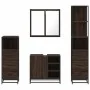 Set de muebles baño 4 pzas madera contrachapada roble marrón de , Muebles de baño - Ref: Foro24-3301269, Precio: 327,69 €, De...