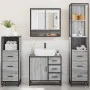 Set de muebles de baño 4 pzas madera contrachapada gris sonoma von , Badezimmermöbel - Ref: Foro24-3301288, Preis: 368,80 €, ...