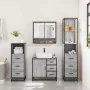 Set de muebles de baño 4 pzas madera contrachapada gris sonoma von , Badezimmermöbel - Ref: Foro24-3301288, Preis: 368,80 €, ...