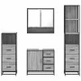 Set de muebles de baño 4 pzas madera contrachapada gris sonoma von , Badezimmermöbel - Ref: Foro24-3301288, Preis: 368,80 €, ...
