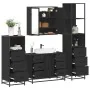 Juego de muebles de baño 4 pzas madera contrachapada negro von , Badezimmermöbel - Ref: Foro24-3301260, Preis: 448,85 €, Raba...