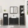 Juego de muebles de baño 4 pzas madera contrachapada negro von , Badezimmermöbel - Ref: Foro24-3301260, Preis: 448,85 €, Raba...