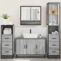 Set de muebles de baño 4 pzas madera contrachapada gris sonoma de , Muebles de baño - Ref: Foro24-3301283, Precio: 356,10 €, ...