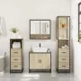 Juego de muebles de baño 4 pzas contrachapada roble sonoma by , Bathroom furniture - Ref: Foro24-3301276, Price: 311,13 €, Di...